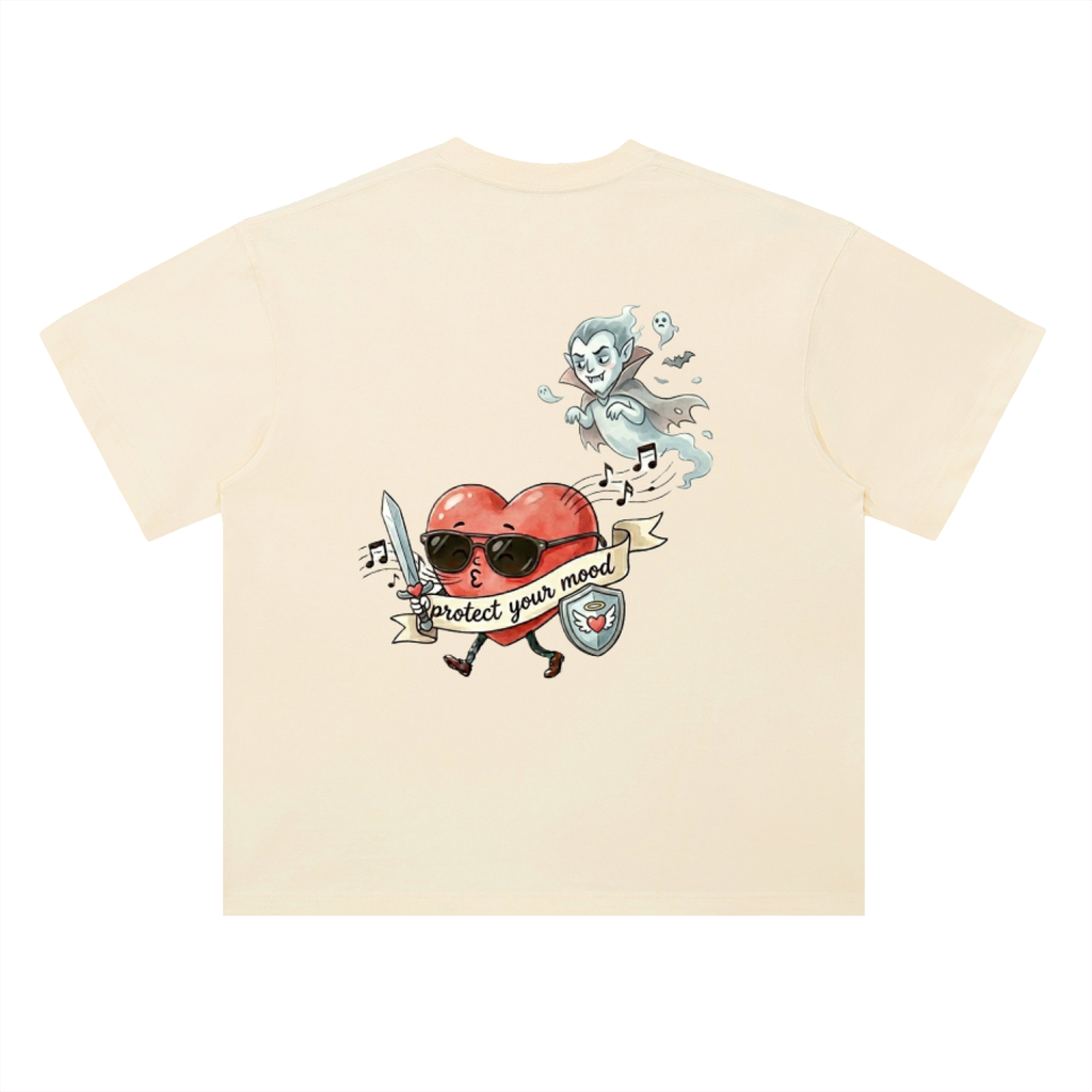 Heavyweight Drop Shoulder Cotton T-Shirt