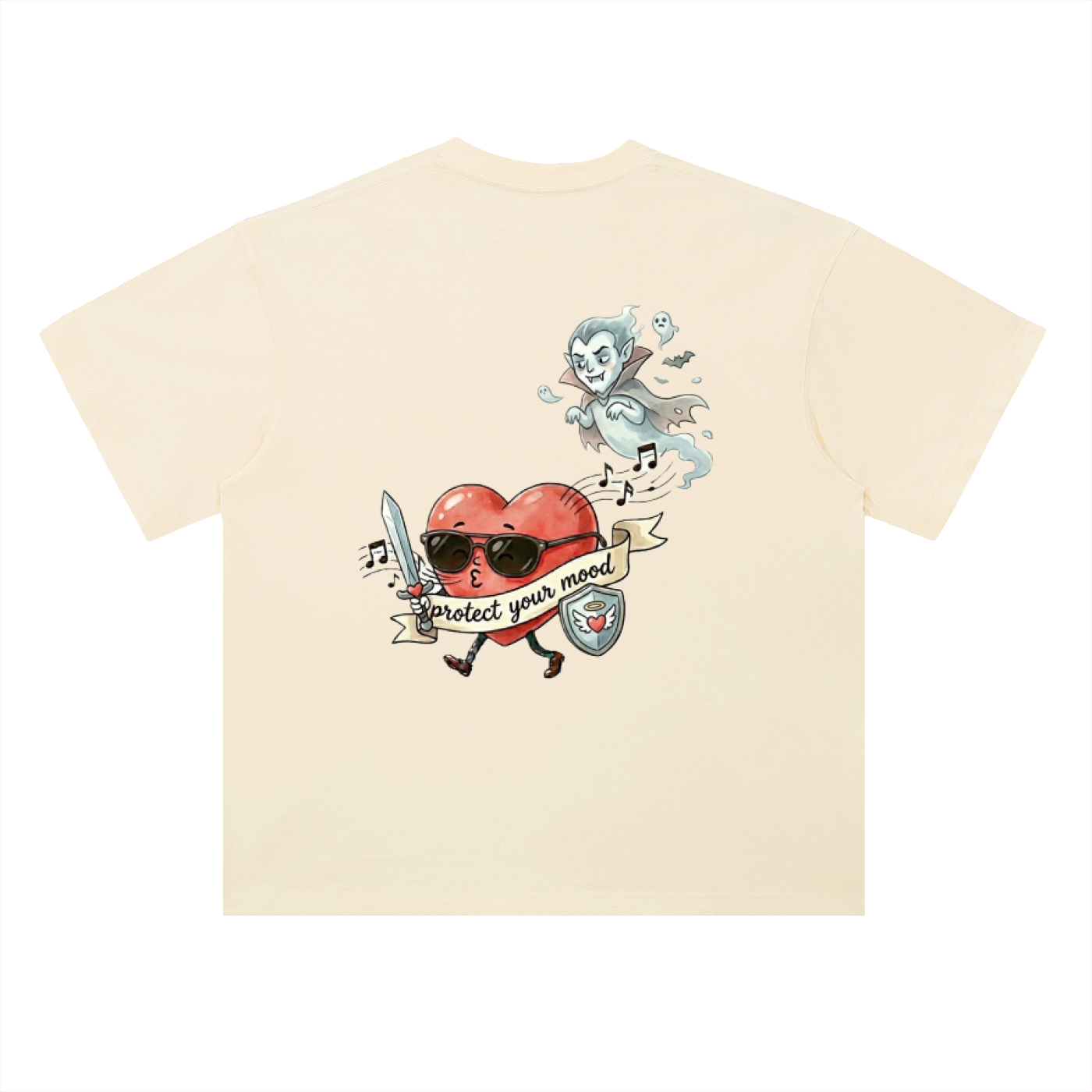 Heavyweight Drop Shoulder Cotton T-Shirt